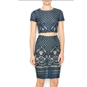 HOST PICK L'atiste Teal Two Piece Lace Set